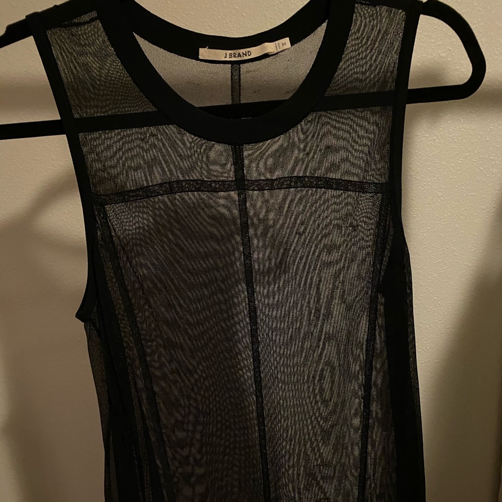 Black see through tank